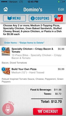 Domino’s Pizza Continues as Technology Trailblazer, Launches Voice Ordering for its iPhone and Android Apps