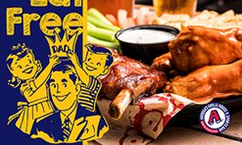 Dads Eat Free at Arooga’s Grille House & Sports Bar on Father’s Day, Sunday June 19