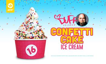 16 Handles Launches New Flavor: Duff’s Confetti Cake Ice Cream