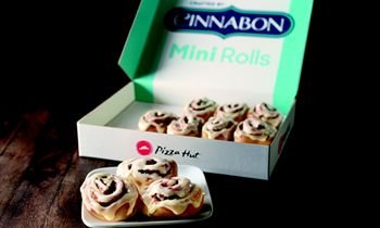 Savory Then Sweet: New Cinnabon Mini Rolls Roll Onto Pizza Hut Menu