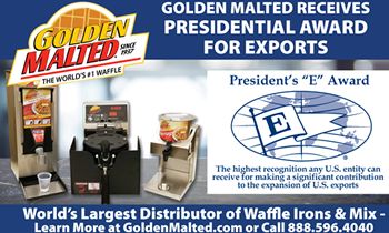 Golden Malted Waffles Receives Presidential Award for Exports