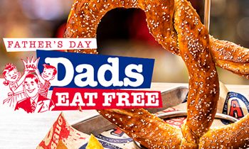 Dads Eat Free at Arooga’s on Father’s Day
