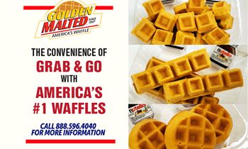The Convenience of Grab & Go with America’s Favorite Waffles – Golden Malted is the #1 Choice