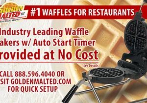 #1 Waffles for Restaurants – Golden Malted Provides Waffle Irons at Set Up