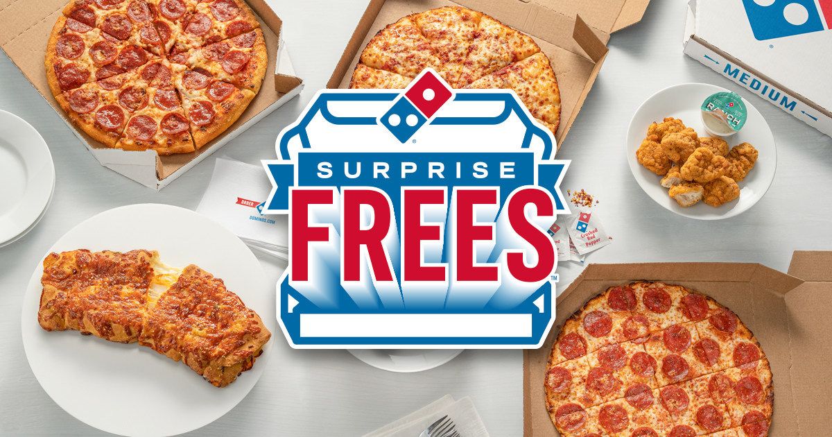 While Others Charge Surprise Fees, Domino's Gives Away Surprise FREES!