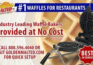 Waffle Irons Provided at No Cost – #1 Waffles for Restaurants – Only with Golden Malted