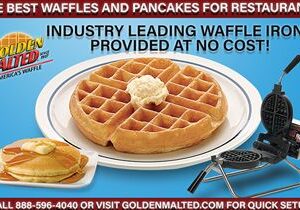Add America’s #1 Waffles to Your Menu – Waffle Irons Provided at No Cost with Golden Malted