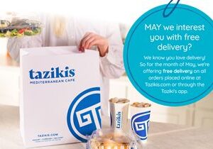 Taziki’s Mediterranean Café Announces Free Delivery through Taziki’s App