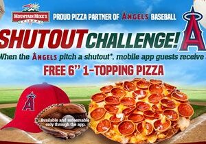 Mountain Mike’s Pizza Celebrates Angels Baseball With “Shutout Challenge” & Free Pizza