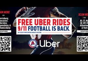 Arooga’s Grille House & Sports Bar is Giving Away Free Uber Rides for the First NFL Sunday