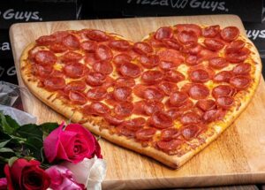 Pizza Guys Celebrates Valentine’s Day with Heart-Shaped Pizzas
