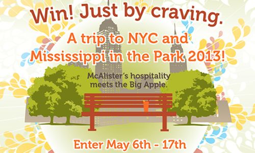 McAlister’s Launches Sweepstakes For Trip To “The Big Apple”