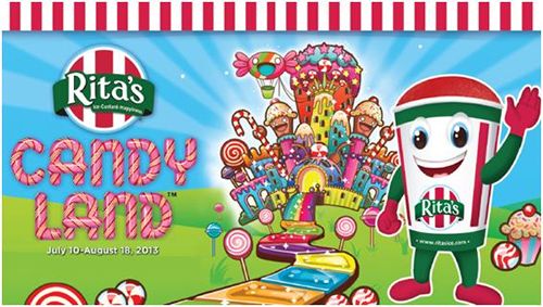 Rita’s Italian Ice Begins CANDY LAND Collect and Win Game Today!