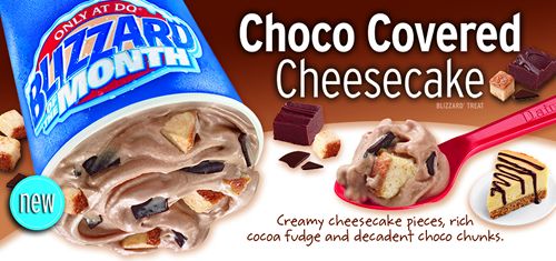 Dairy Queen Restaurants Debut Choco Covered Cheesecake as the September Blizzard of the Month