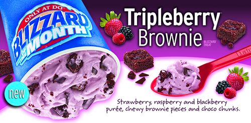 Dairy Queen Makes the Dog Days of Summer More Delightful with the New Tripleberry Brownie as Blizzard of the Month