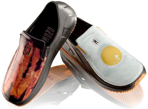 Fun Chef Shoes in Style and Comfort? Eggs N’ Bacon Style?