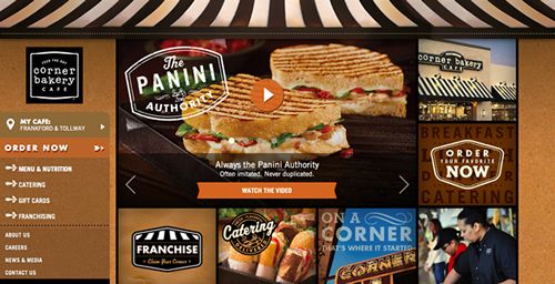 Corner Bakery Cafe Launches New Cutting Edge Website