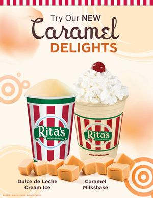Rita’s Italian Ice Introduces New Caramel Delights!
