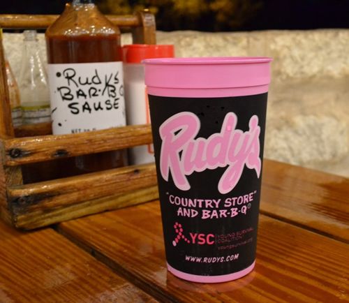 Rudy’s “Country Store” and Bar-B-Q Brings Back Pink Cups for Breast Cancer Awareness Month and Raises Funds for Young Survival Coalition