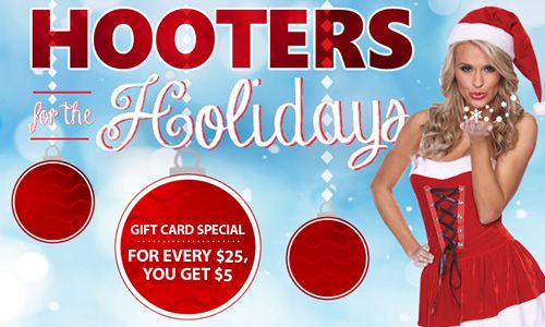 Hooters Celebrates the Holiday Season with “Santa’s Bucks” Bonus Gift Cards