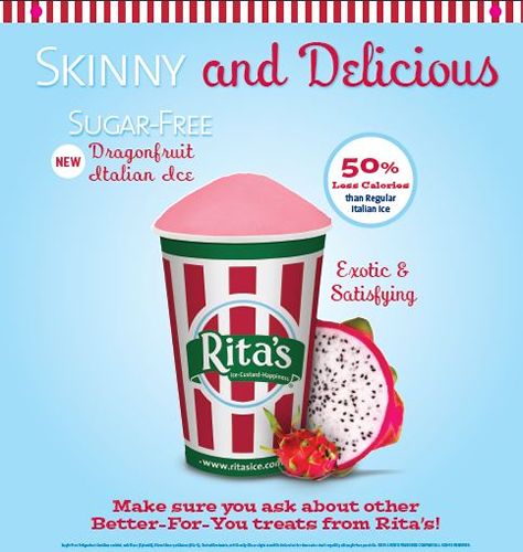 Rita’s Italian Ice Introduces Sugar-Free Dragonfruit Ice