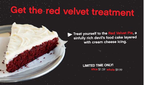 Pie Five Pizza Rolls Out the Red Velvet Treatment