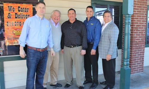 Roland Dickey Stops by New Dickey’s Barbecue Pit in Seaside