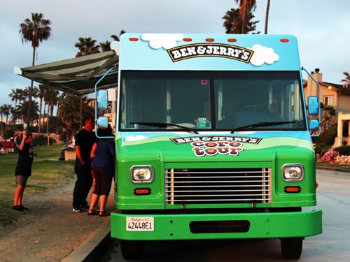 Ben & Jerry’s Makes Grand Entrance in LA for Scoop Truck Tour