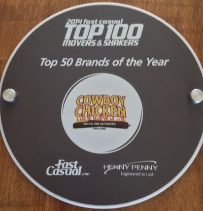 Cowboy Chicken Ranks #21 on Fast Casual’s Top 100 Movers & Shakers of 2014