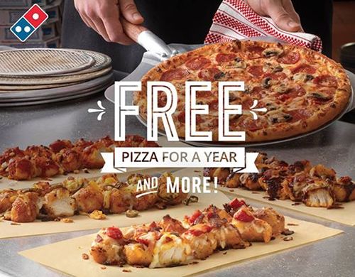 Domino’s Pizza to Offer Free Pizza for a Year through Social Media Giveaway