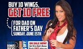 Treat Dad Right with Free Wings at Hooters on Father’s Day