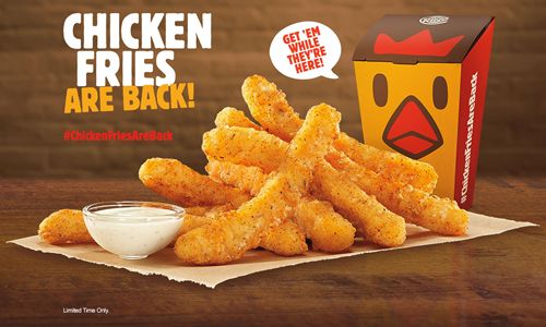 Burger King Restaurants Bring Back Chicken Fries