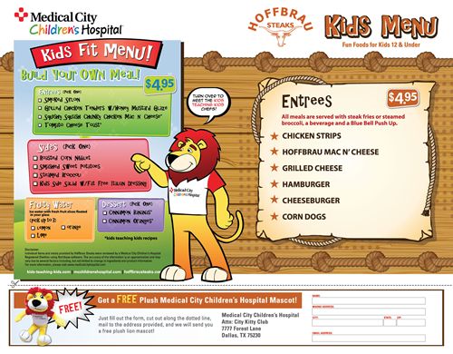 Even Kids Can Get a Healthy Meal at a Steakhouse: Hoffbrau Steaks Releases Kids Fit Menu