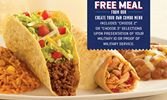 On The Border Thanks Veterans and Troops More than 150 Ways with FREE “Create Your Own Combo” This Veterans Day