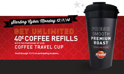 Krystal Debuts Collectible Travel Cup for Big Coffee Savings