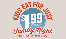 Ryan’s, HomeTown Buffet and Old Country Buffet Go Wild For Family Night