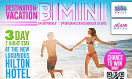 Enter to Win a Great Vacation Getaway Courtesy of The New Miami Subs Grill and Miami Grill Restaurants & Resorts World Bimini