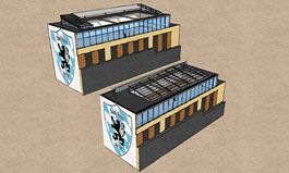 Water, Barley, Hops, Yeast, and Soon-to-be a Roll-A-Cover Retractable Enclosure at Sauf Haus