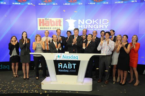 Habit Burger Rings Opening Bell at NASDAQ on National Cheeseburger Day