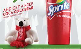 Krystal Now Offering Sprite Cranberry for the Holidays and Collectible Plush Coca-Cola Bear
