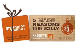 Sharky’s Woodfired Mexican Grill Offers $5 Bonus Card with Every $25 Holiday Gift Card Purchase