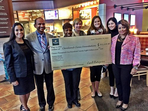Panera Bread Presents $11,128 Check to Cleveland Clinic for Breast Cancer Research