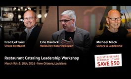 Expert panel to lead Restaurant Catering Leadership Workshop