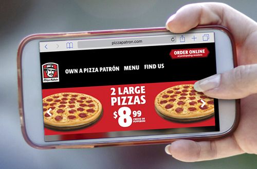 Pizza Patrón Updates Website with Responsive Design