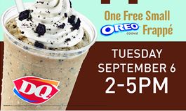 The Dairy Queen System is Celebrating the Unofficial End of Summer With a Free Frappe Giveaway 2-5 p.m. on Tuesday, September 6