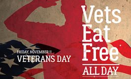 Arooga’s To Thank Veterans with Free Meal on Veterans Day