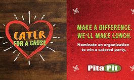 Pita Pit Empowers Local Restaurants to Give Back with the Launch of ‘Cater for a Cause’ Campaign