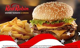 Red Robin Gourmet Burgers and Brews Salutes Military with Free Tavern Double Burger and Bottomless Steak Fries on Veterans Day