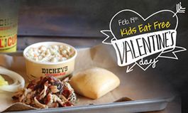 Kids Eat Free on Valentine’s Day at Dickey’s Barbecue Pit