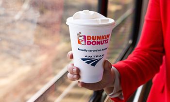 Dunkin’ Donuts Hot Coffee Now Available On Board Amtrak Acela Express